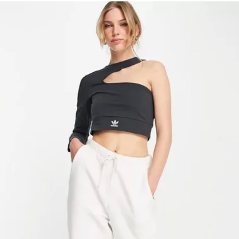 Adidas Cropped Asymmetrical Top
